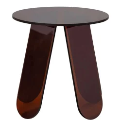 Acryl Beistelltisch in Braun - Lou