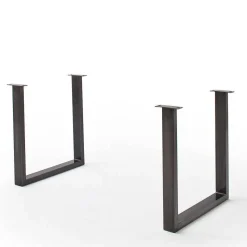 Akazienholz Küchentisch in Grau Baumkante - Tobago