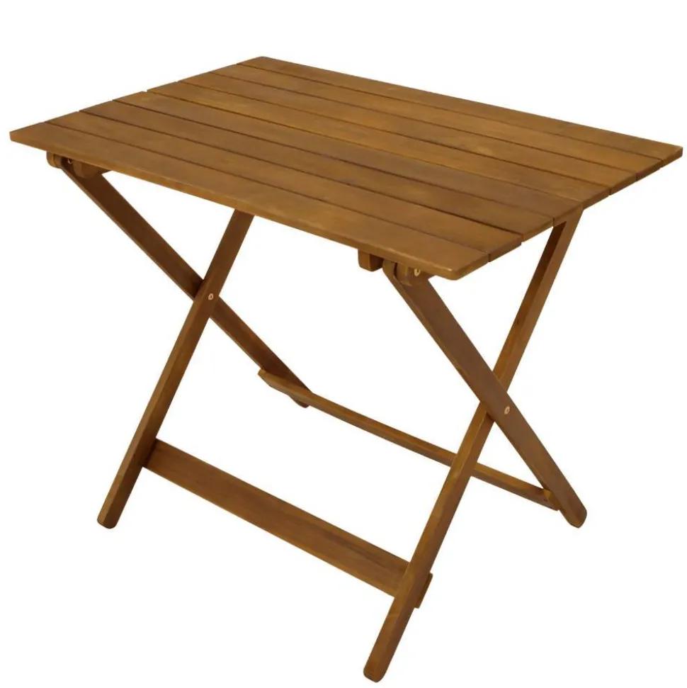 Akazienholz Klapptisch mit X Gestell - Flavios