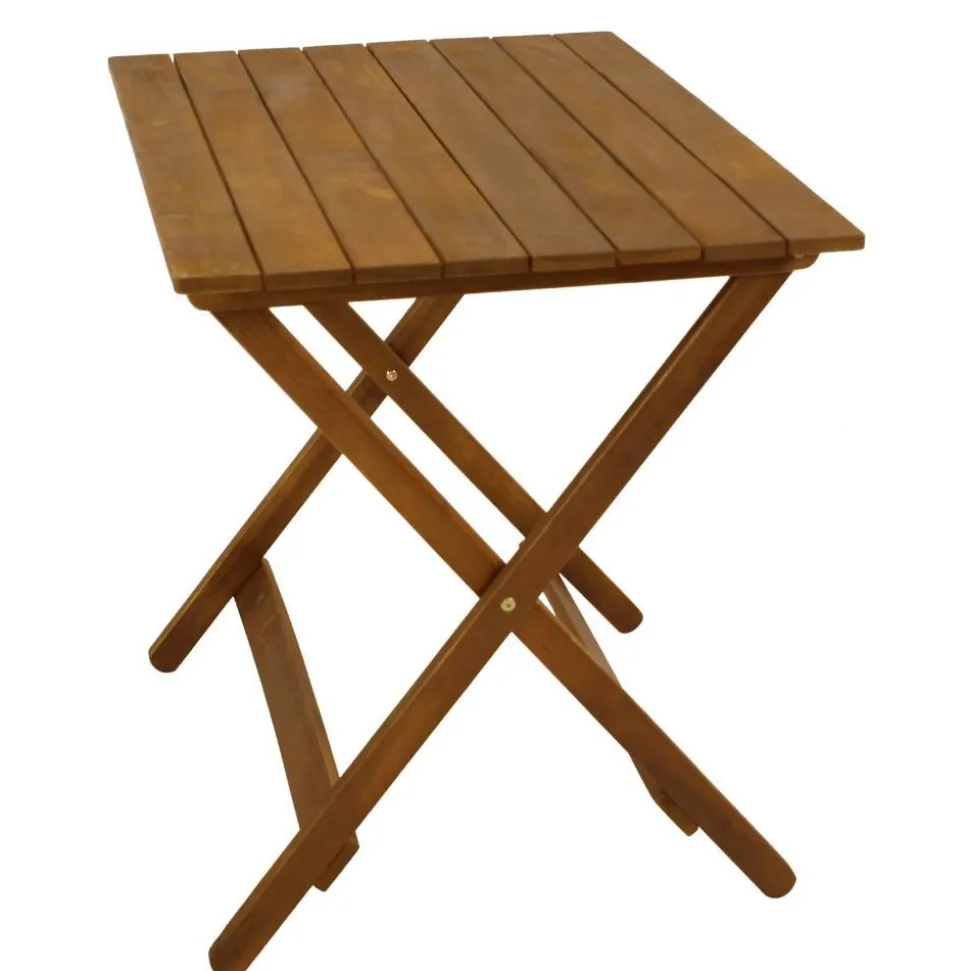 Akazienholz Klapptisch mit X Gestell - Flavios