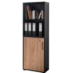 Akten Schrank und Regal Kombi - Evasilica (zweiteilig)