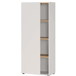 Aktenschrank in Hellgrau und Wildeiche Optik - Chiron