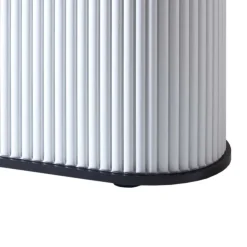 Aktenschrank Siparia in Weiß und Schwarz (zweiteilig)