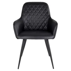 Altholz Esstisch & Kunstlederstühle - Plugravis (siebenteilig)