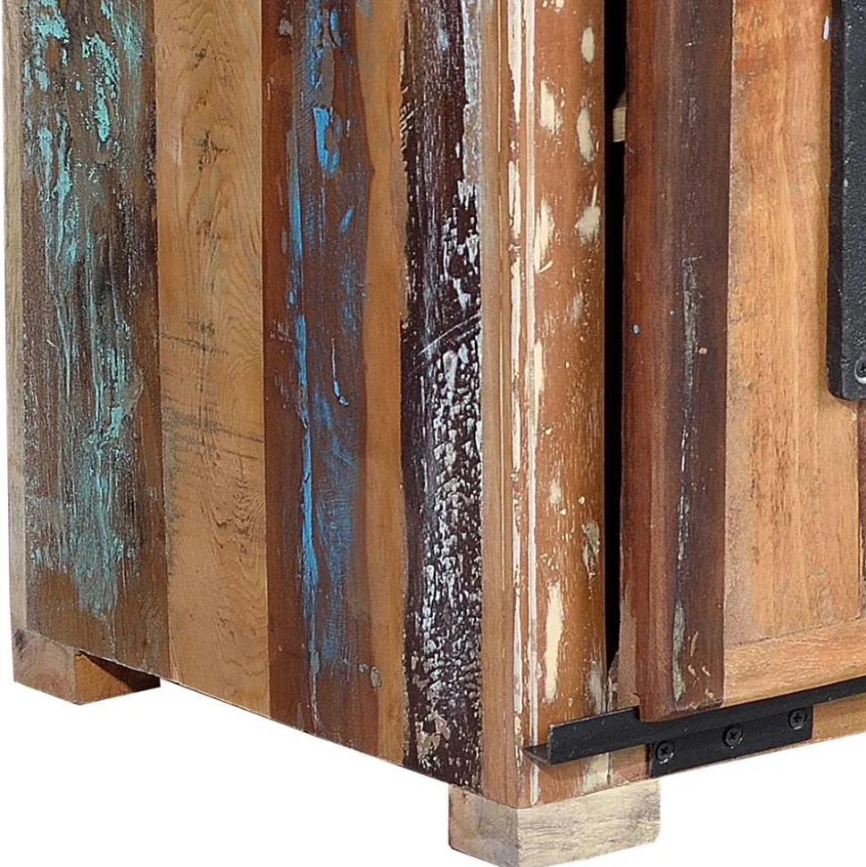 Altholz TV Board mit zwei Schiebetüren - Jevilia