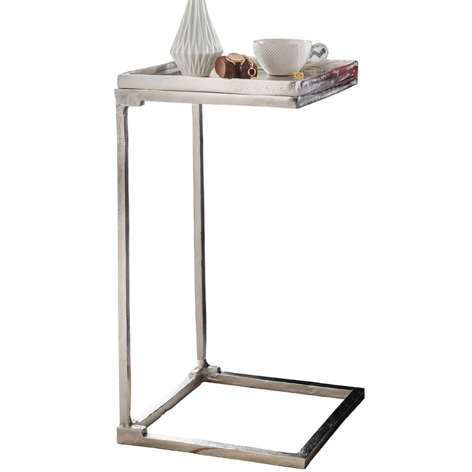 Alu Anstelltisch in Nickelfarben - Alagos