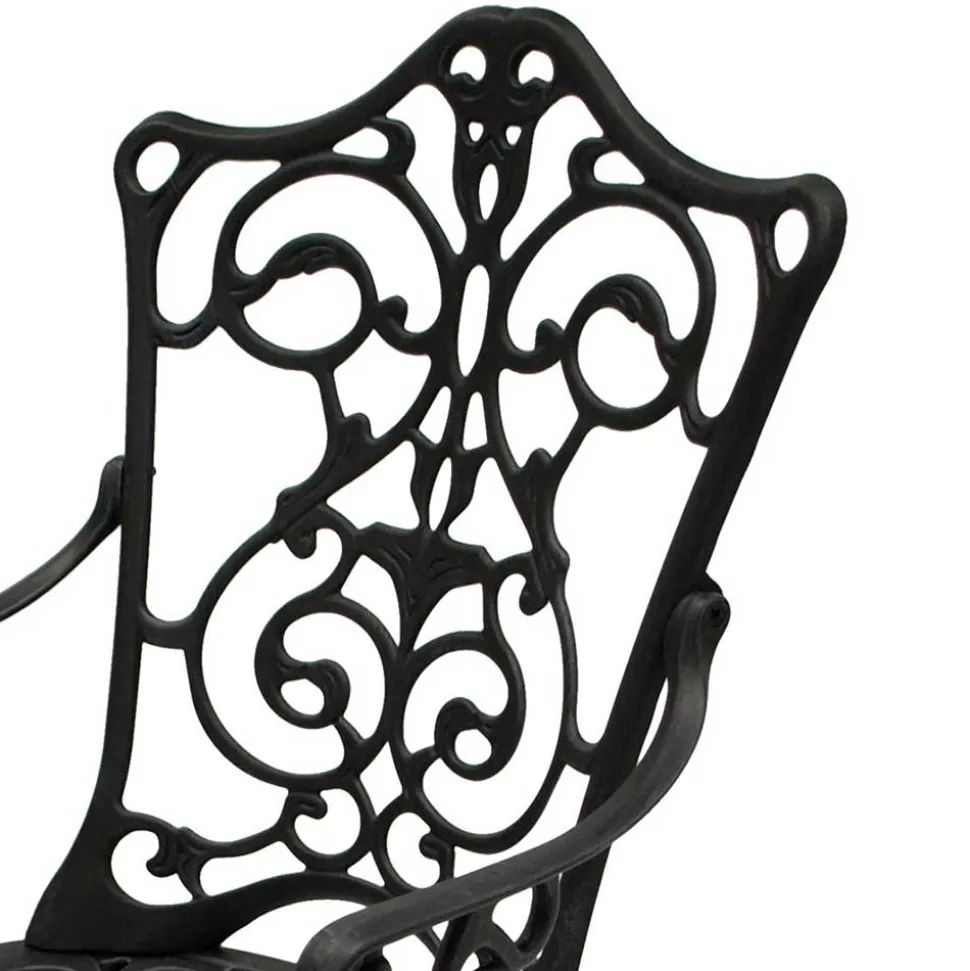 Aluguss Armlehnenstuhl für den Garten - Graziello