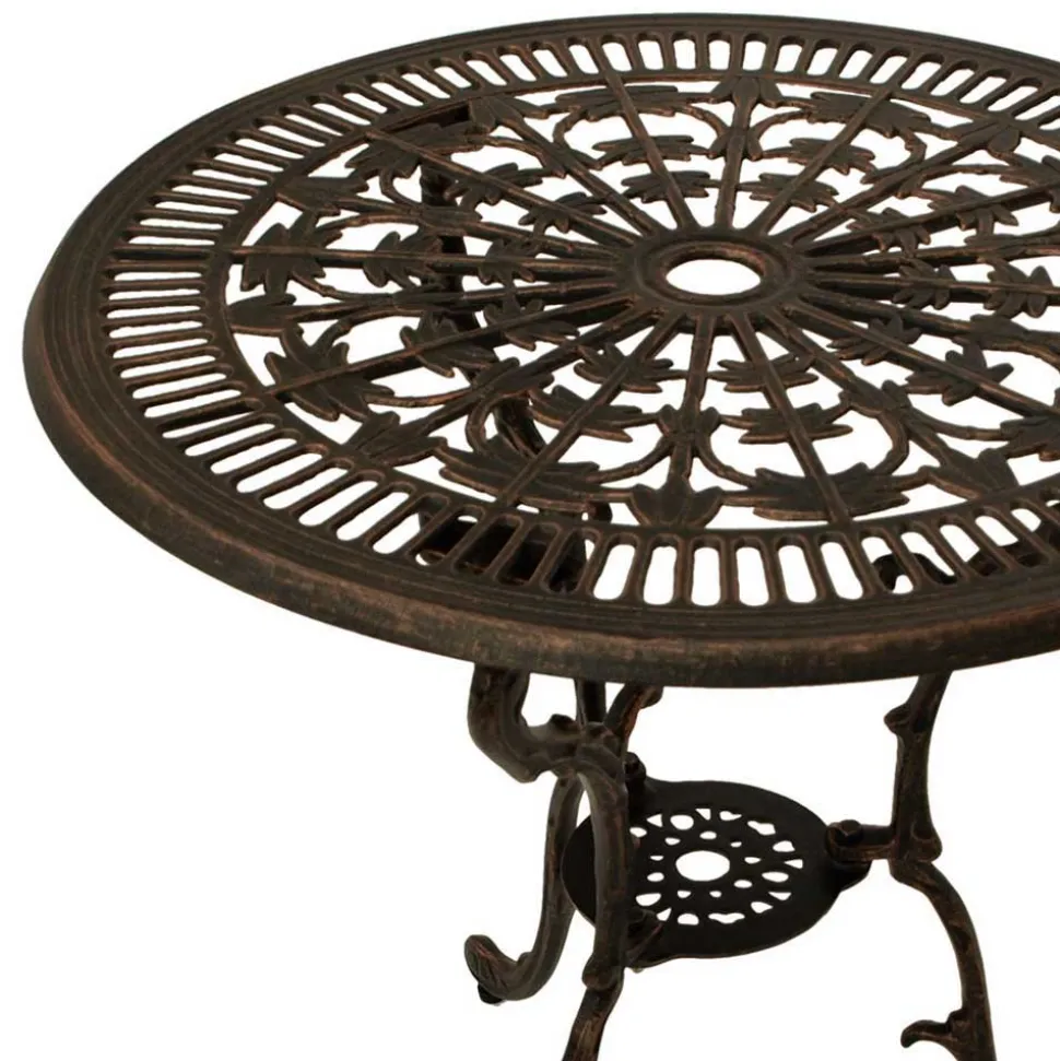 Aluguss Sitzgruppe für 4 Personen - Bluesa (fünfteilig)