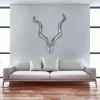 Aluminium Kudu Schädel mit Hörnern - hängende Deko - Filigrano