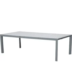 Aluminium Outdoortisch in Silbergrau - This