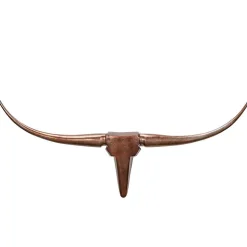 Aluminium Stier Schädel in Bronze - Cravus
