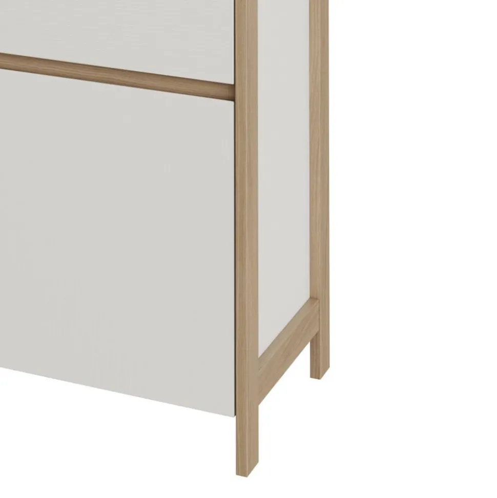 Anbauwand-Möbelset in Weiß - Ovidio (dreiteilig)