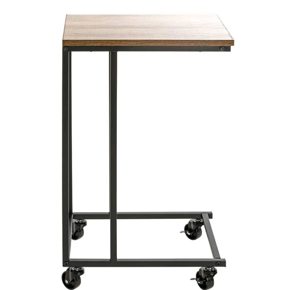 Anstelltisch auf Rollen in Eiche Dekor - Gionno