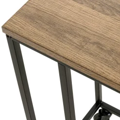 Anstelltisch auf Rollen in Eiche Dekor - Gionno