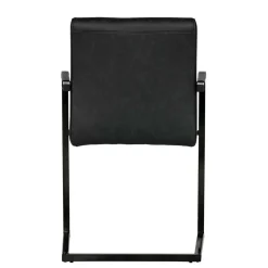 Armlehnen Freischwinger in Anthrazit - Birte (2er Set)