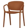 Armlehnen Kunststoffstühle in Braun - Vincentro (4er Set)