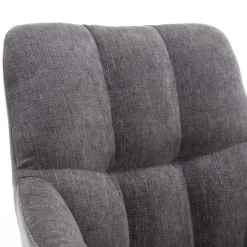 Armlehnen-Küchenstuhl in Grau - Doinera (2er Set)