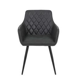 Armlehnenstuehle in Anthrazit Samtvelours - Naas (2er Set)