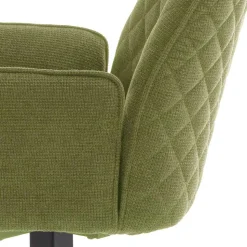 Armlehnenstuhl aus Chenillegewebe - Gomata (2er Set)