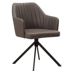 Armlehnenstuhl in Dunkelbraun - Tadahiro