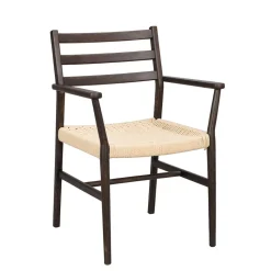 Armlehnenstuhl in Eiche Dunkel - Gardaz