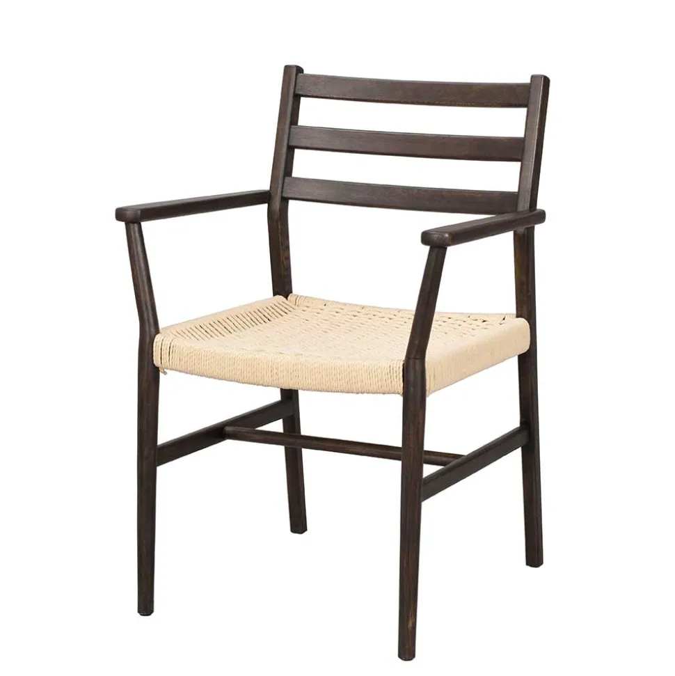 Armlehnenstuhl in Eiche Dunkel - Gardaz