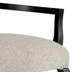 Armlehnenstuhl in Hellgrau und Schwarz - Tuscano