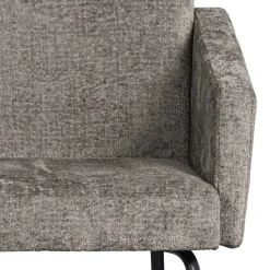 Armlehnenstuhl in Taupe Webstoff - Kalindo (2er Set)