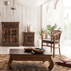 Armlehnstuhl Mangato aus Teak Recyclingholz