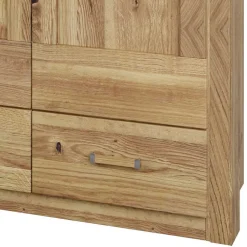 Asteiche Schlafzimmerschrank mit Spiegel - 5-türig - Zamron