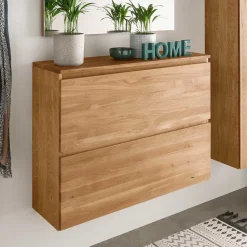 Asteiche Schuhschrank für die Wandmontage - Sotunes