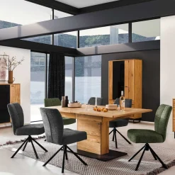 Ausgefallene Tischgruppe modern - Flacona (siebenteilig)