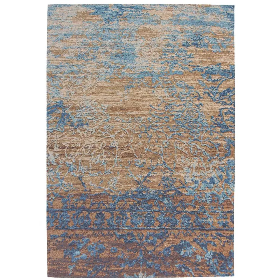 Ausgefallener Teppich in Blau und Beige - Cosenza