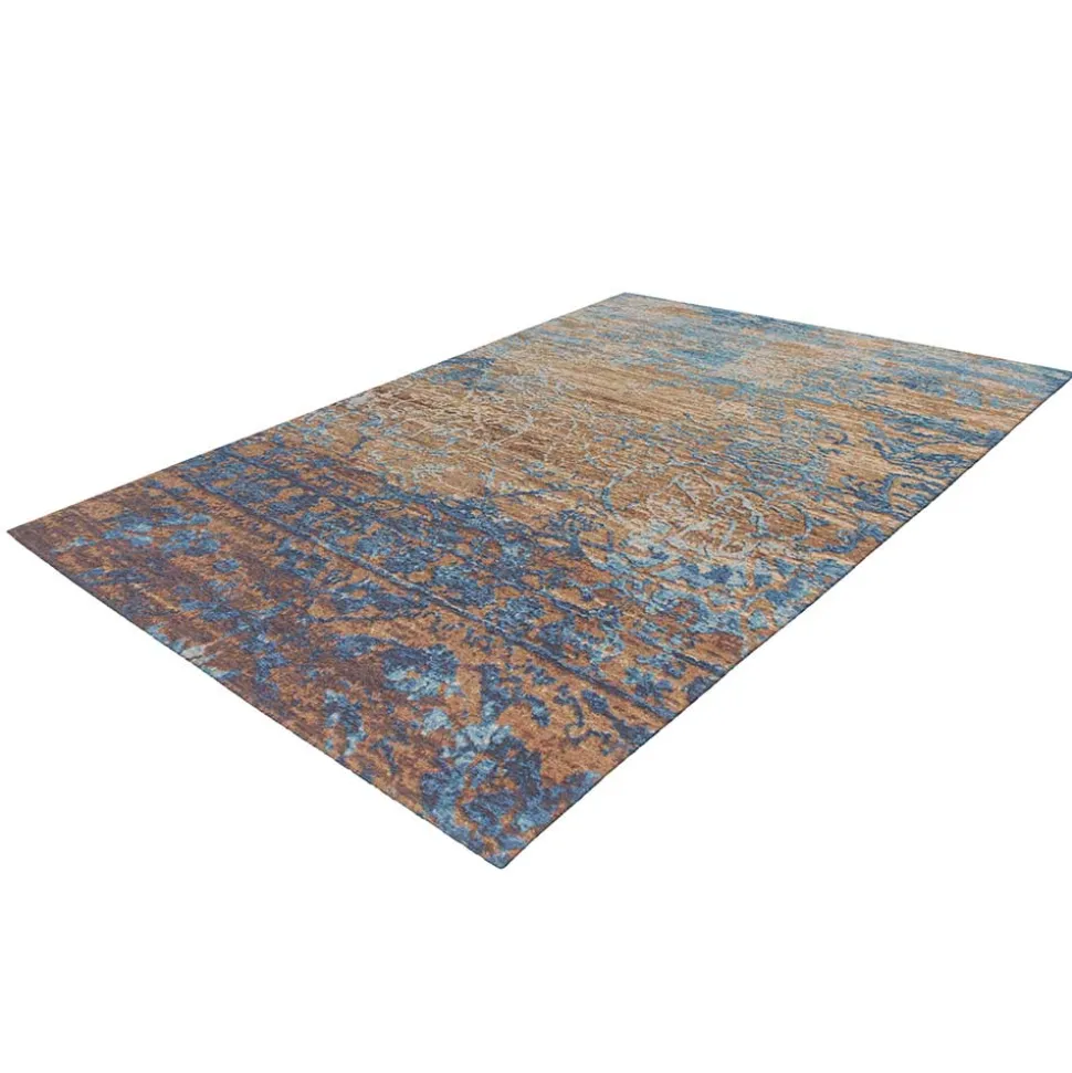 Ausgefallener Teppich in Blau und Beige - Cosenza