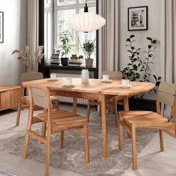 Ausziehtisch aus Kernbuche Massivholz - Lana