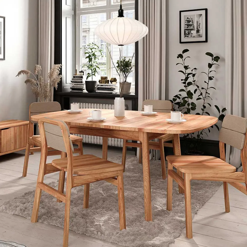 Ausziehtisch aus Kernbuche Massivholz - Lana