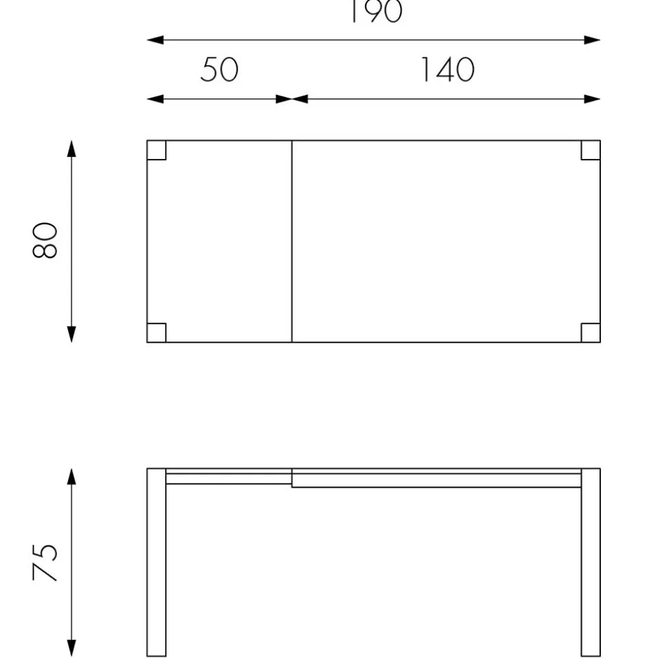 Ausziehtisch Fyona mit Eiche hell furniert