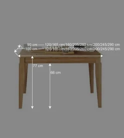 Ausziehtisch Masdamos aus Wildeiche massiv