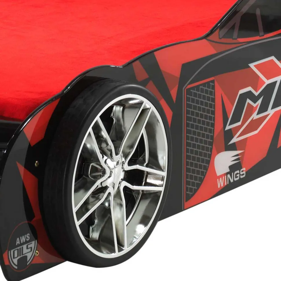 Autobett mit Matratze - Rennwagen Design - Olivo