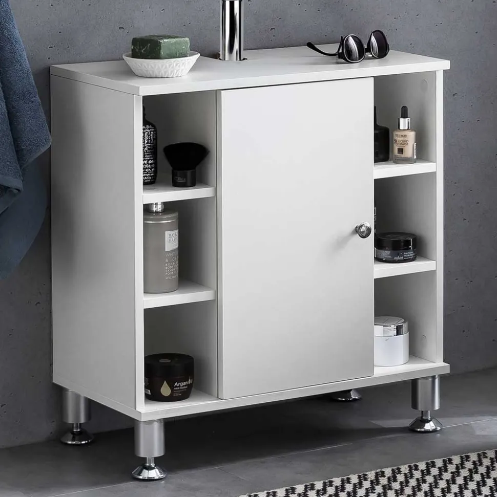 Bad Becken Unterschrank mit 6 Fächern - Duffy