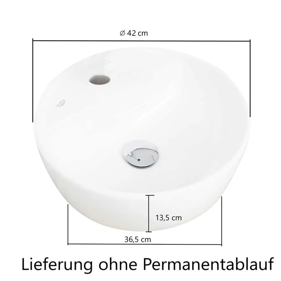 Bad Doppel-Waschplatz in Wildeiche Baumkante - Drumias