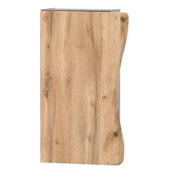 Bad Hängeschrank in Baumkante Wildeiche Optik - Breznia