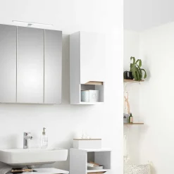 Bad Hängeschrank mit Fach und Tür - Zenata