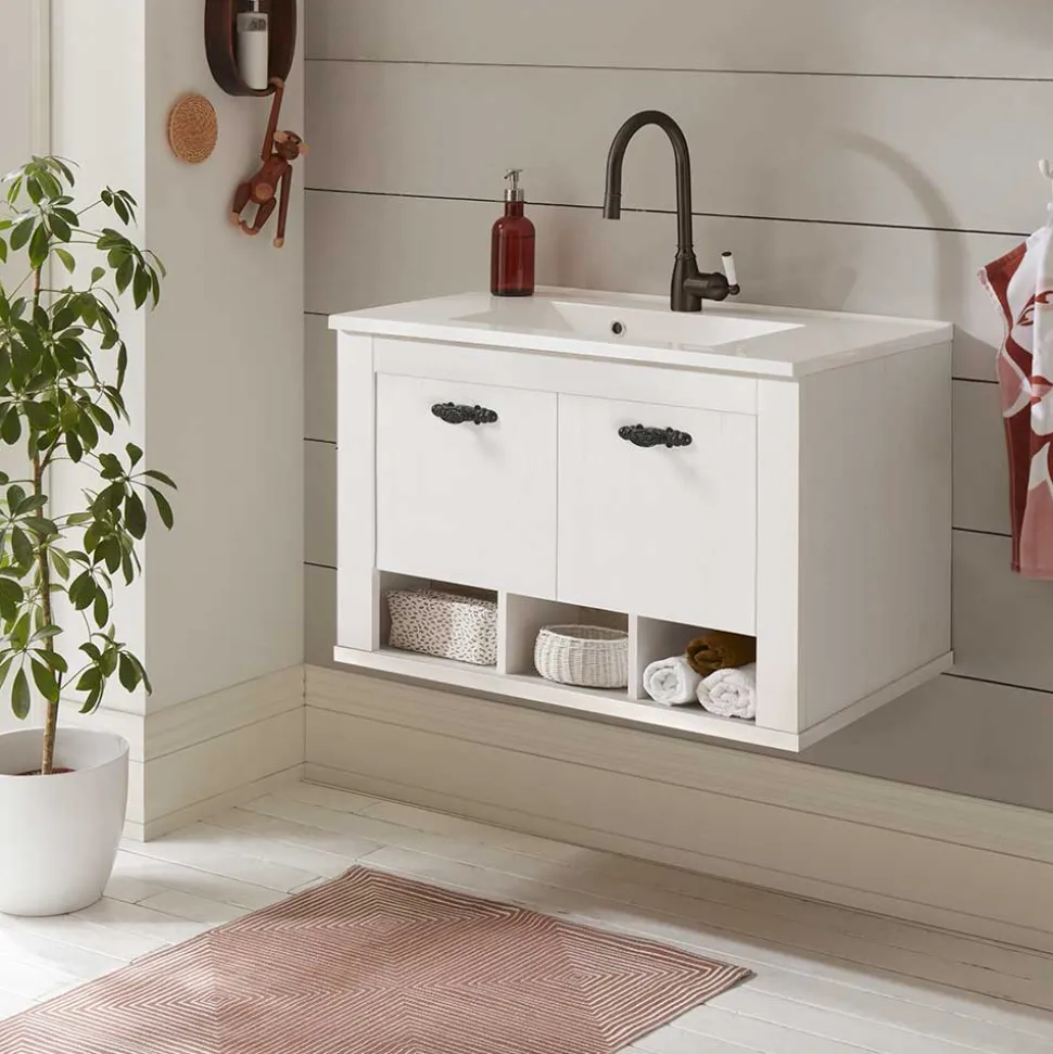 Bad Hänge-Waschtisch im Country Style - Doules