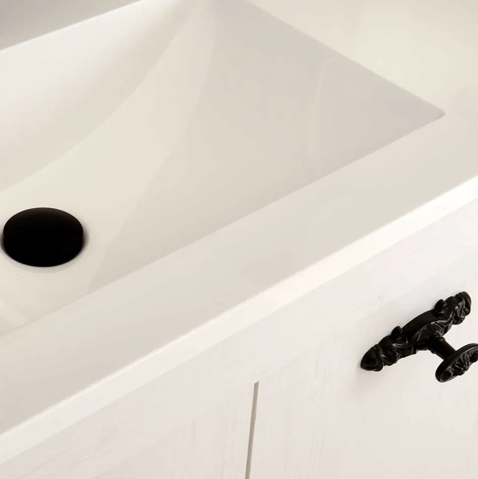 Bad Hänge-Waschtisch im Country Style - Doules