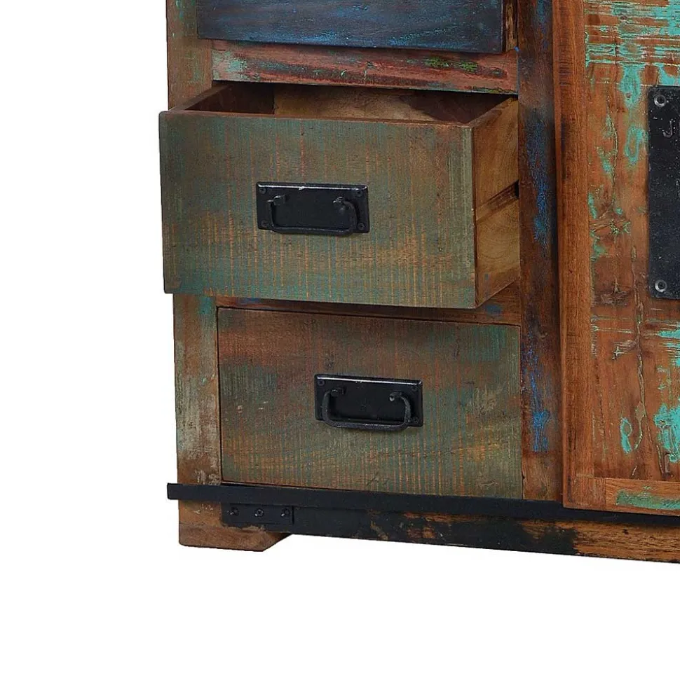 Bad Hochschrank Vayamos im Shabby Chic Design