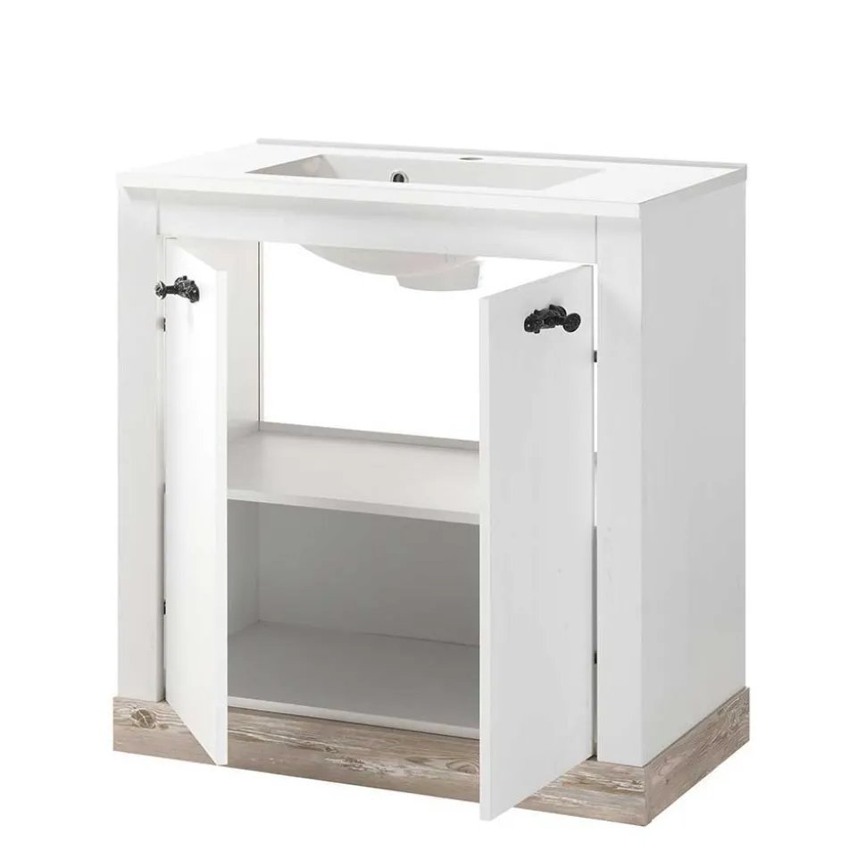 Bad Landhausmöbel Set - Doules (fünfteilig)