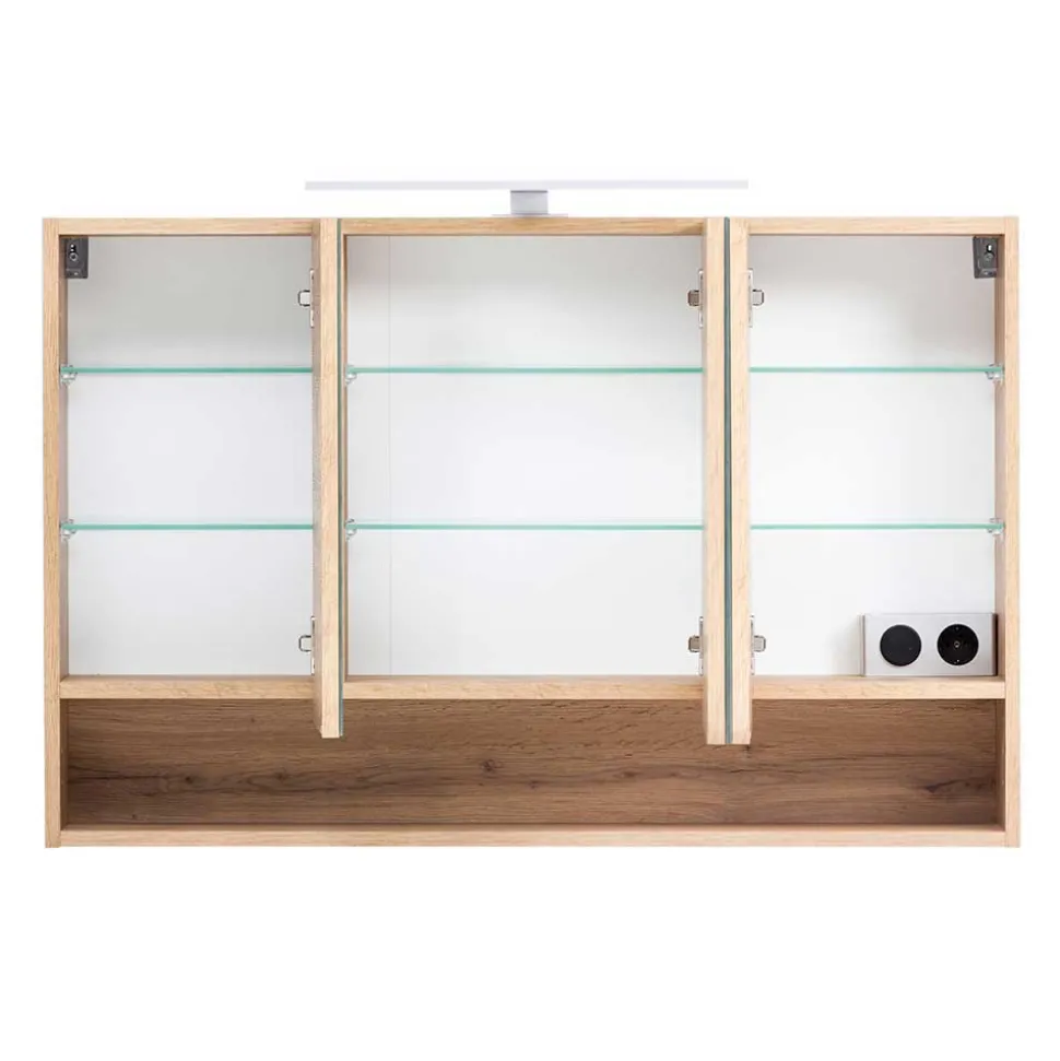 Bad Möbelset mit Baumkante Dekor - Tofias (dreiteilig)