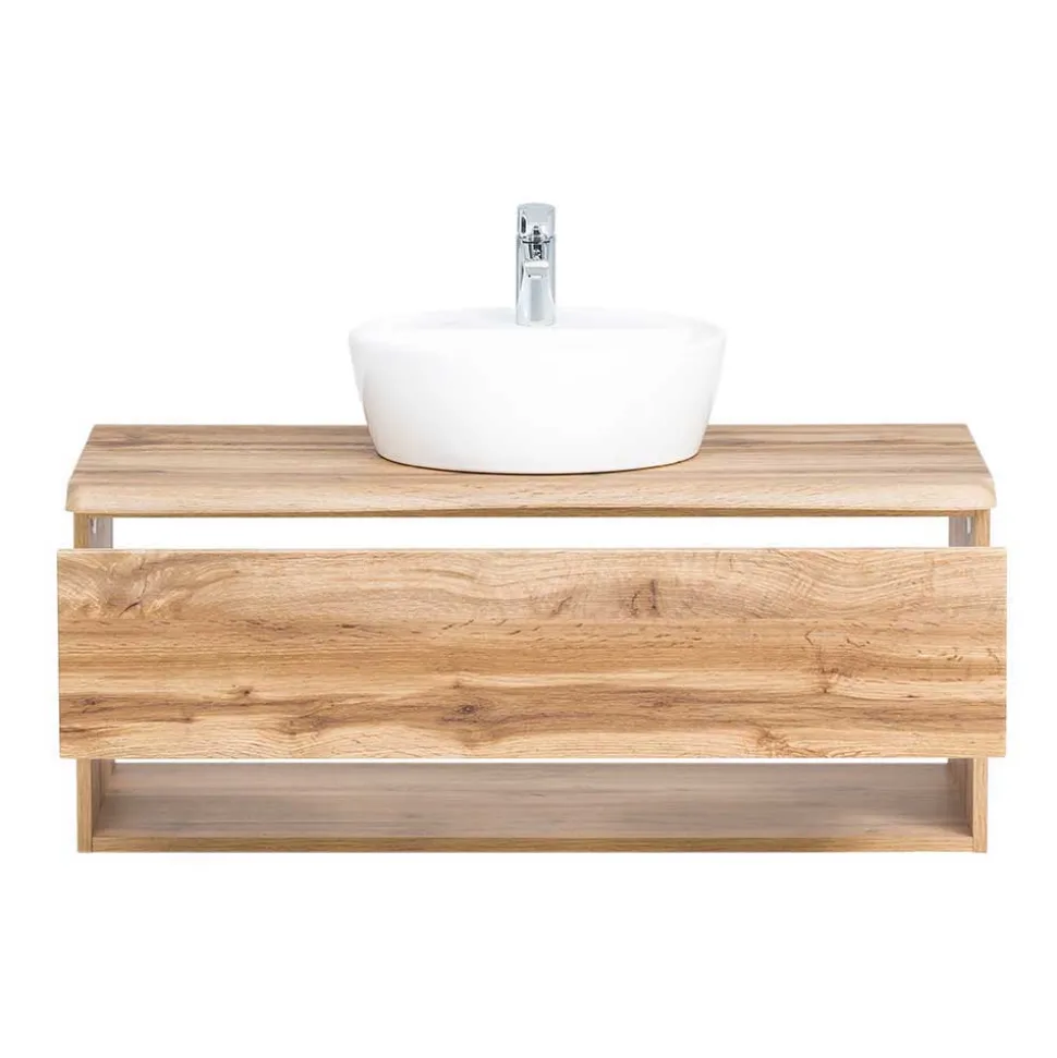 Bad Möbelset mit Baumkante Dekor - Tofias (dreiteilig)