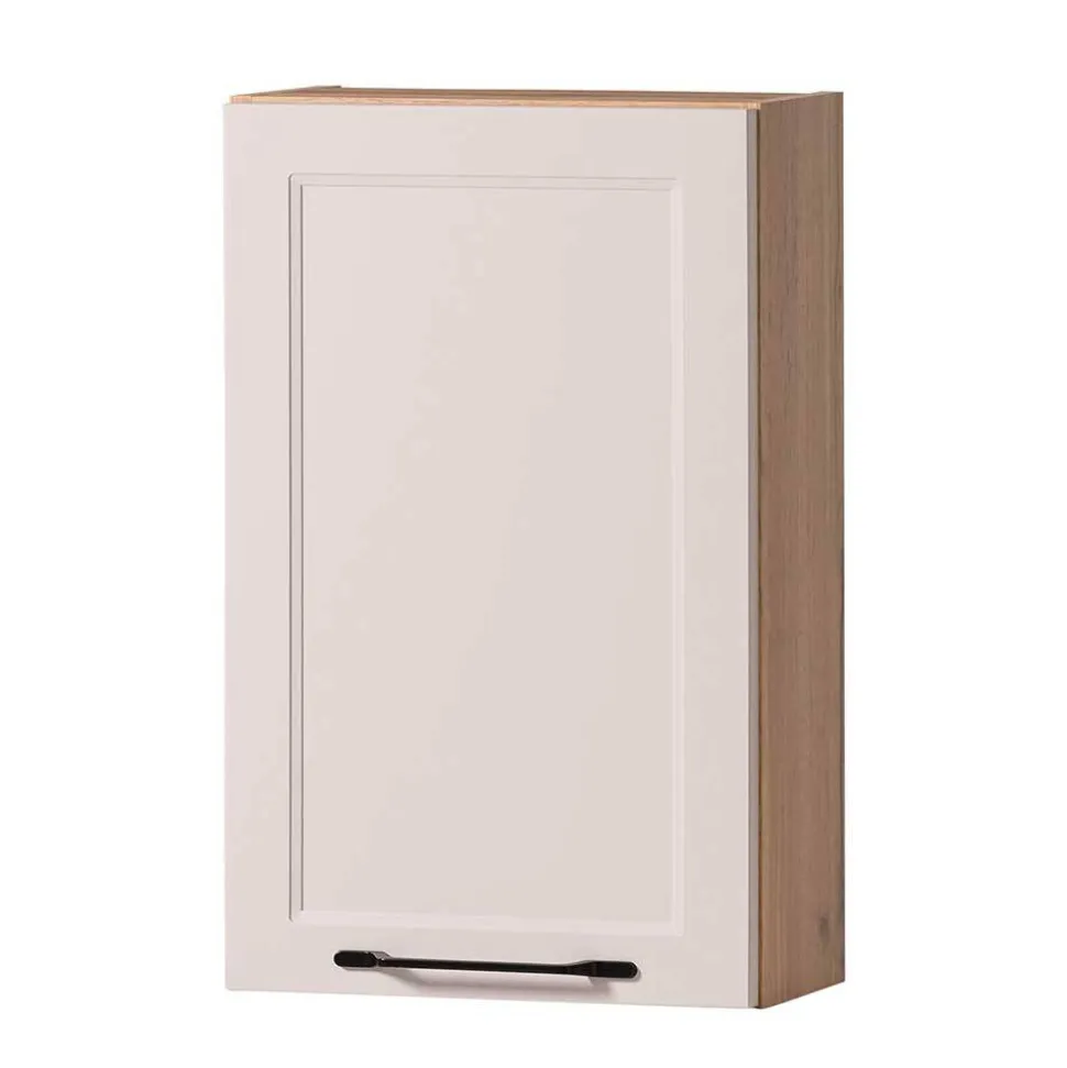 Bad Oberschrank in Hellgrau und Wildeiche - Trioto